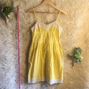 Kimchi Blue Yellow Sun Dress Extra Small